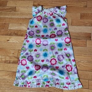 Girl's will flower pajama nightgown dress